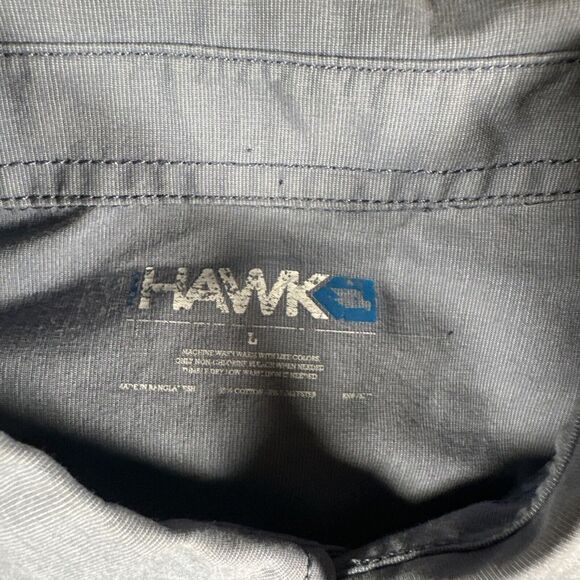 Tony Hawk Men's Blue Button-Up Shirt - Size Large, Casual Cotton Blend - Picture 2 of 6
